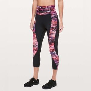 Lululemon Sz 6 Sweat & Repeat Crop High Rise Yoga Workout Lounge Womens Leggings